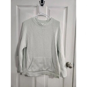 Pure jill J.Jill mint green wool blend pullover sweater warm cozy woman size xs